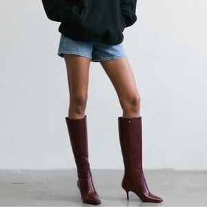Qi Women's Over-the-Knee Boot in Deep Burgundy NWT (7.5)